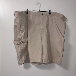 Harbor bay HB continuous comfort waistband khaki shorts men’s 56R 100% cotton